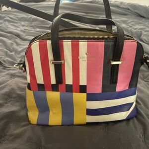 Kate Spade Multicolor Striped Satchel